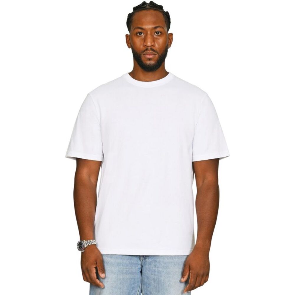 Casual Classics Unisex Adult Combed Ringspun Cotton T-Shirt / White